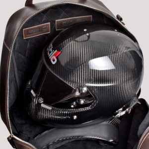 Bespoke Heritage Motorsport Helmet Bag Tuscan Heritage Brown 6