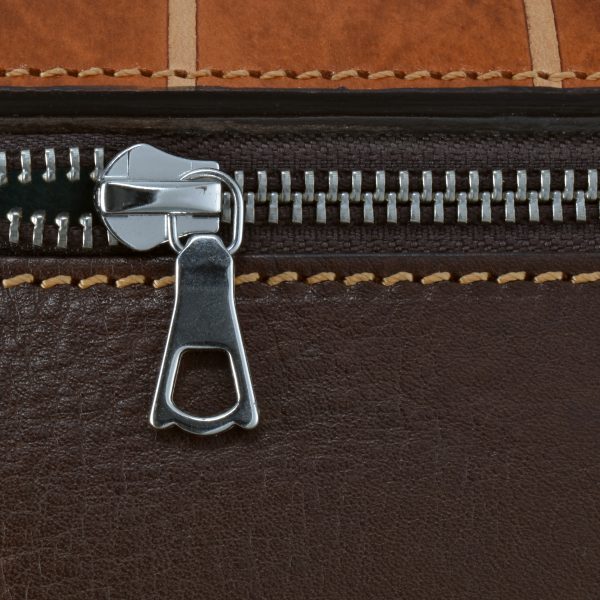 briefcase riviera leather wood zip