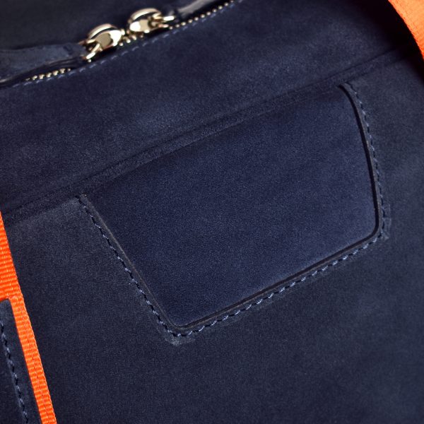 tuscan suede gto holdall blue logo