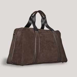 tuscan suede gto holdall brown angle