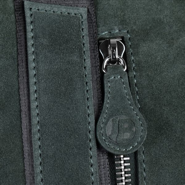 tuscan suede gto holdall green detail