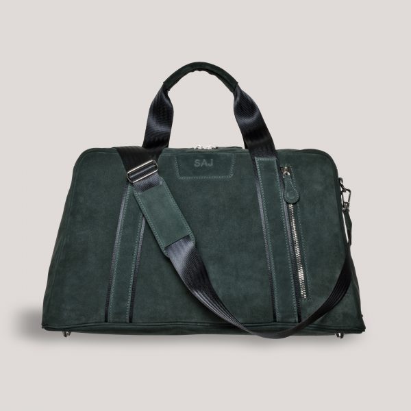 tuscan suede gto holdall green strap