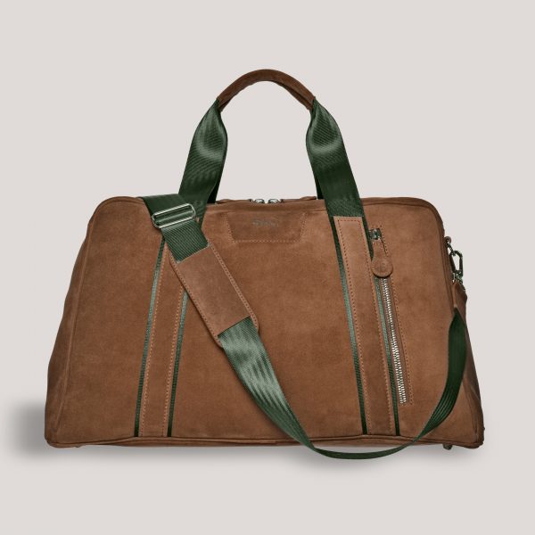 tuscan suede gto holdall tan strap