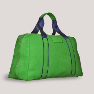 tuscan suede gto holdall lime angle 1