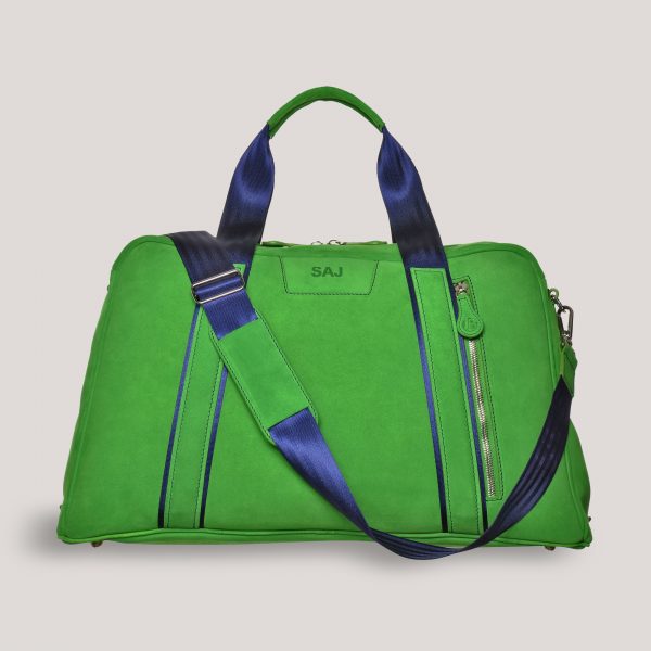 tuscan suede gto holdall lime strap